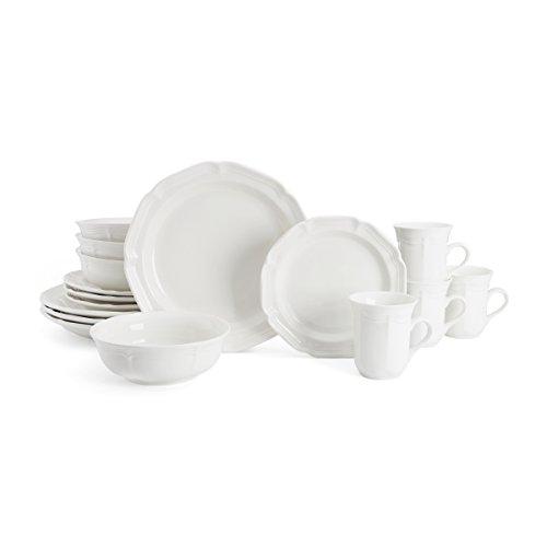 Mikasa Mikasa French Countryside 16-Piece Dinnerware Set, Service for 4,White