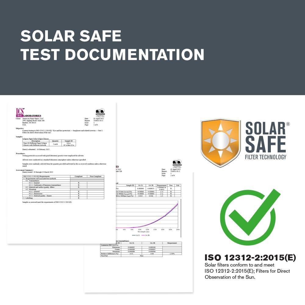 Celestron Celestron  EclipSmart Solar Shades Observing Kit  Meets ISO 12312-2:2015(E) Standards  Four Eclipse Glasses & Guidebook  Perfect for Safe Sun Viewing and Sunspots
