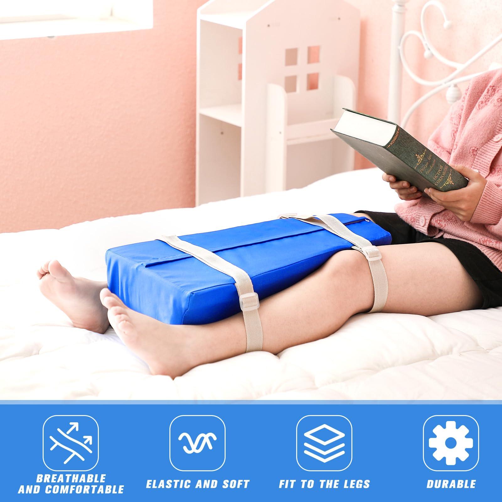 DoubleFill DoubleFill Hip Abduction Pillow Hip Surgery Pillow Hip Surgery Recovery Supplies Comfortable Support Hip Replacement Pillow with Strap and Cover for Legs Reducing Pain