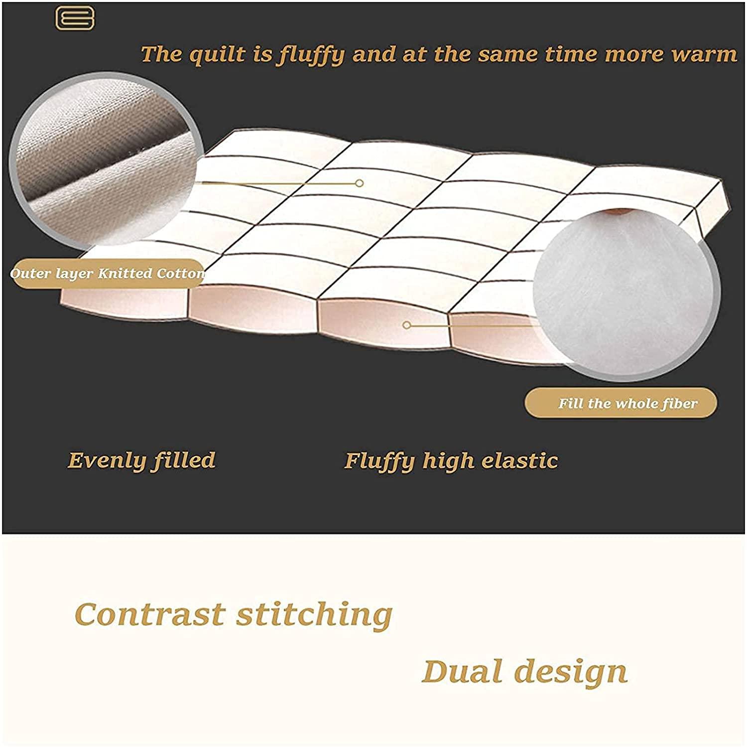 DOOGL DOOGL Japanese Floor Futon Mattress, Tatami Floor Mat Portable Camping Mattress Kids Sleeping Pad Foldable Roll Up Floor Couch Bed with Mattress Protector (Pink,Queen)