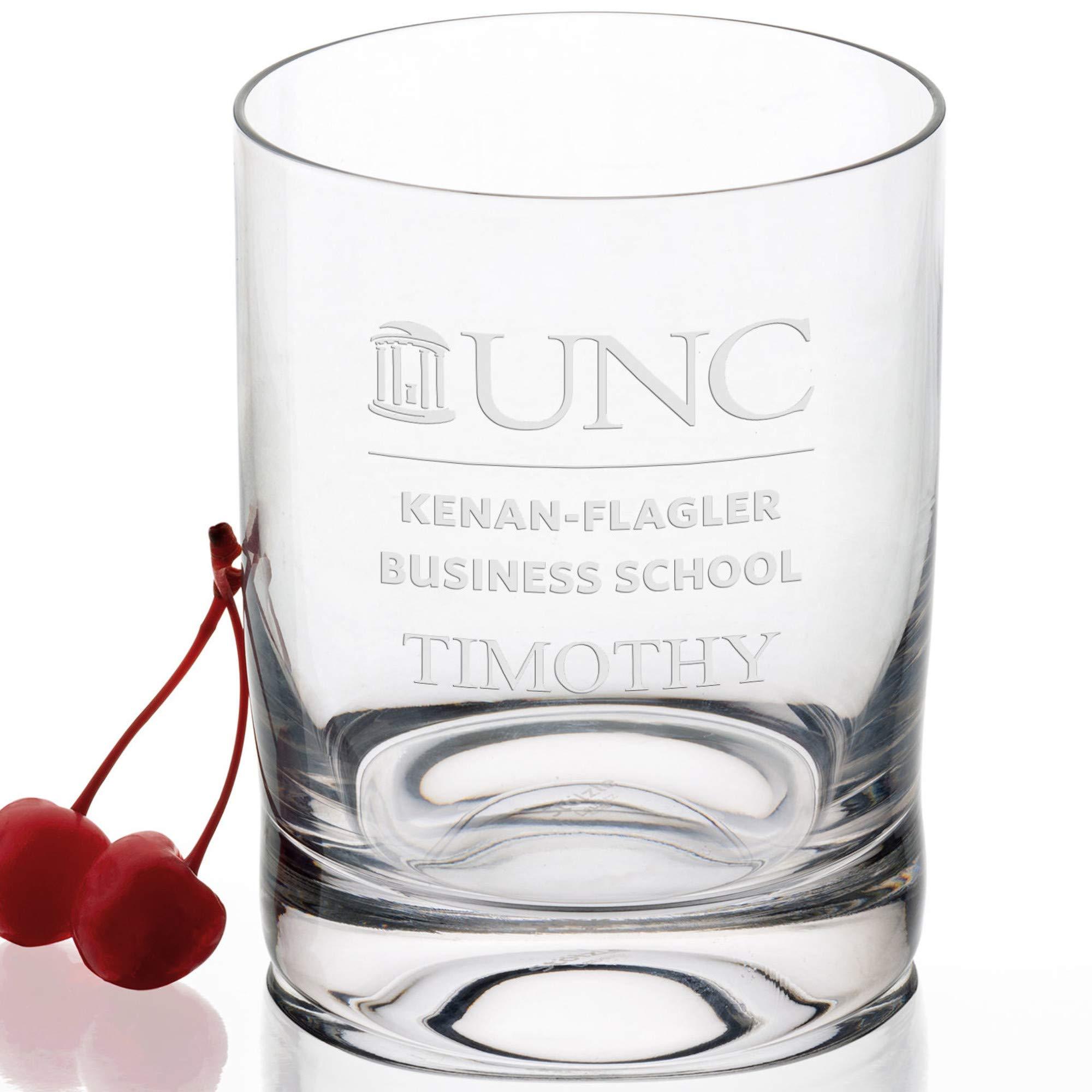 M. LA HART M. LA HART UNC Kenan-Flagler Tumbler Glasses - Set of 4
