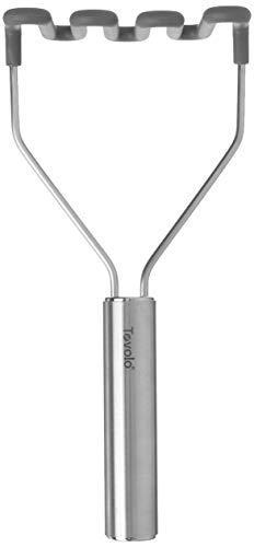 Tovolo Tovolo Silicone Potato, Stainless Steel Handle & Core, Food Mashers Kitchen Utensil, Vegetable Ricer & Avocado Blender, Scratch Heat-Resistant, Charcoal