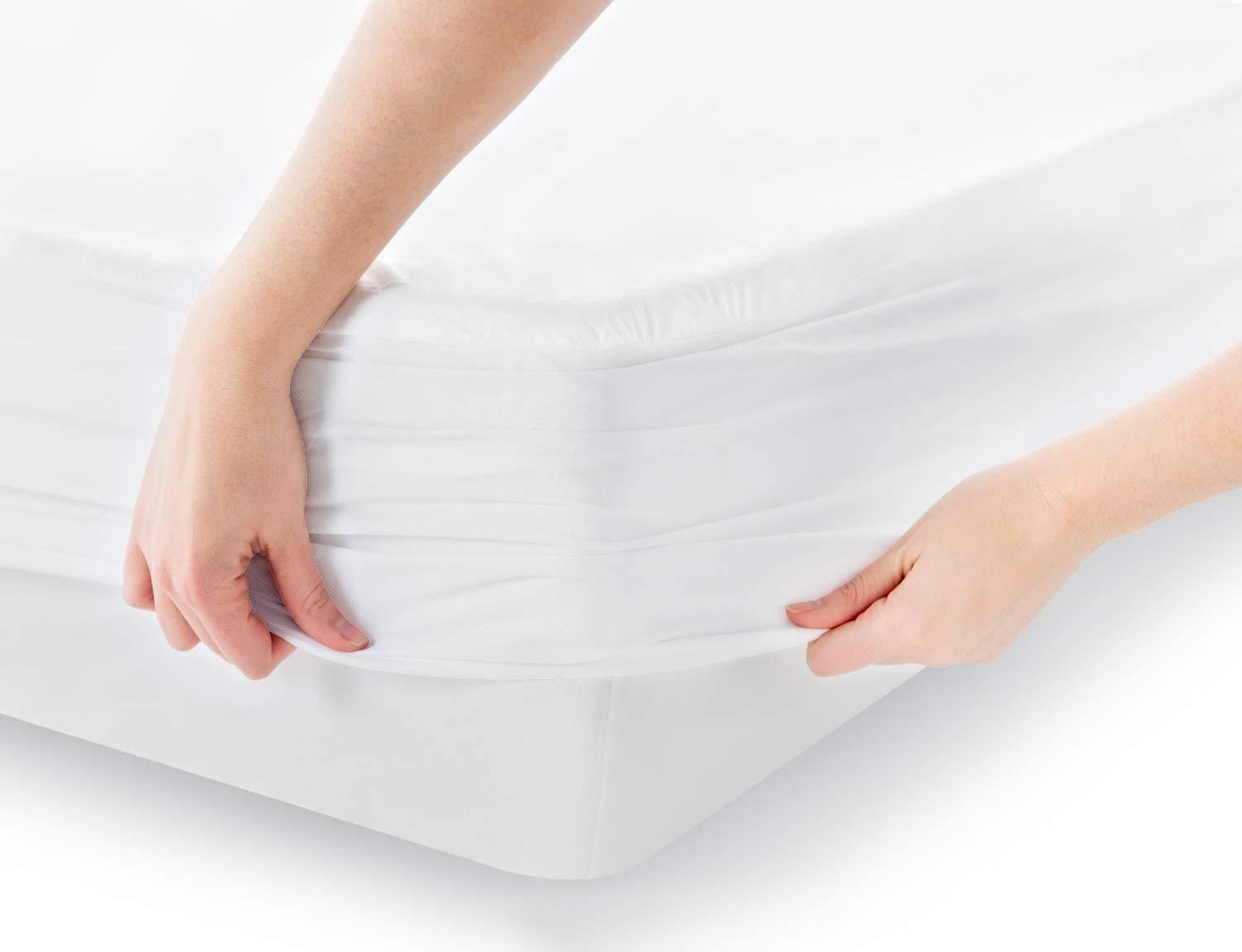 Femini Fashion Extra-Deep-Pockets 1000-Thread-Count 100% Egyptian-Cotton Bed Sheets, 4-PC Sheet Set, Single Ply Long-Staple Yarns, Breathable Sateen Weave, Fits Mattress Upto 20" Deep Pocket - (Queen, White)