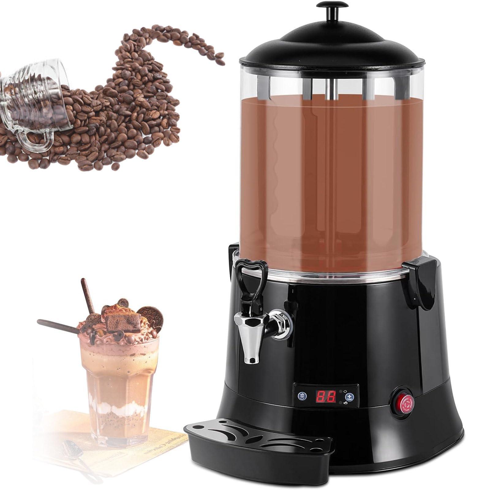 Eastnmythet Eastnmythet Hot Chocolate Dispenser 5L/10L, Commercial Electric Hot Chocolate Maker Machine for Heating Chocolate Coffee Milktea Juice, Chocolate Melting Machine,110V 10L