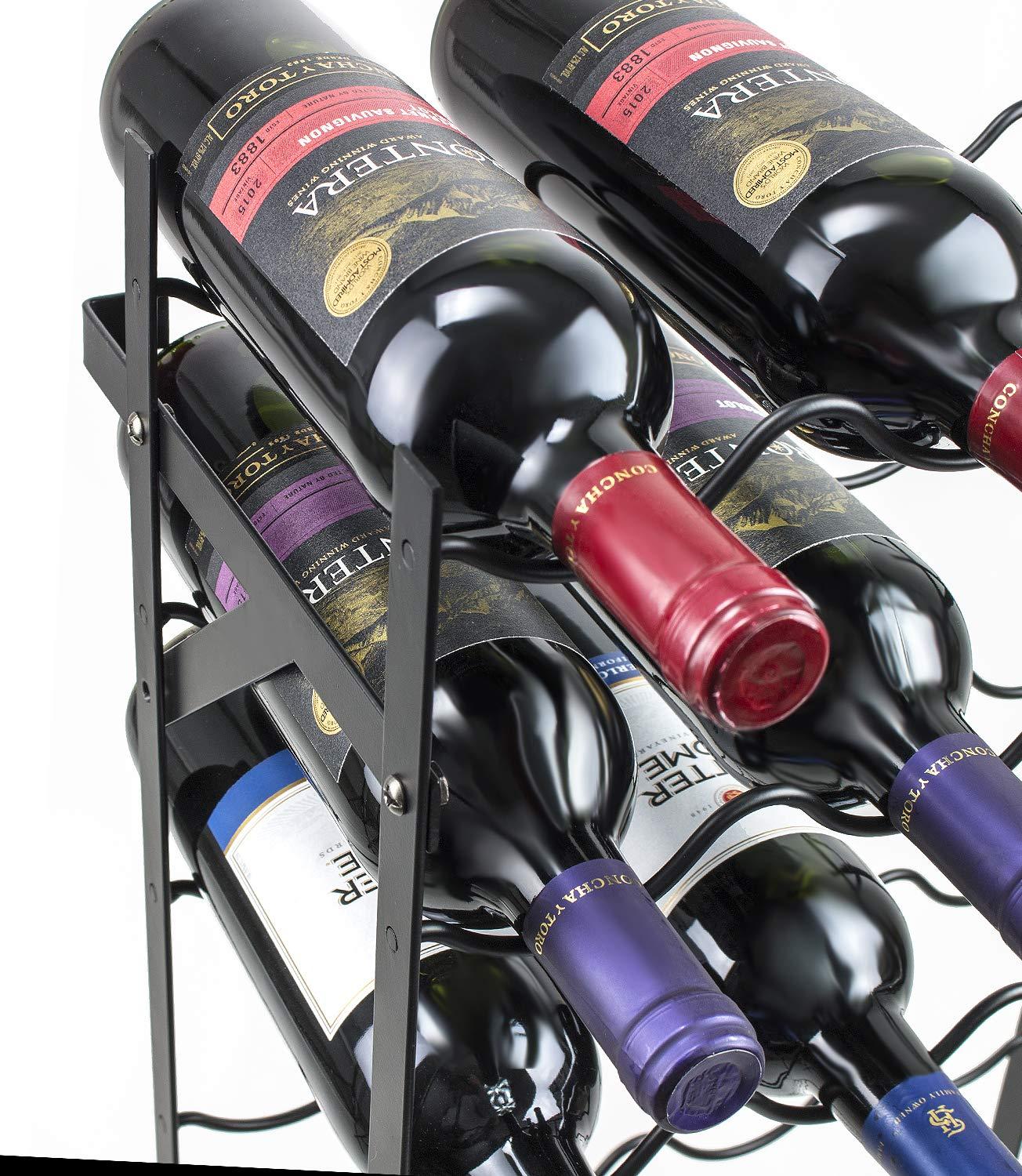 Sorbus Sorbus Wine Rack Freestanding Floor - Wine Bottle Holder Holds 150 Bottles of Wine - 150 Bottle Capacity Wine Storage for Any Bar, Wine Cellar, Kitchen, Dining Room