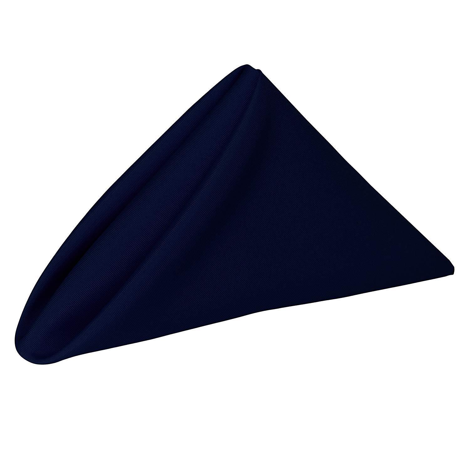 MOONLIGHT BEDDING Cotton Napkins - Cloth Dinner Table Napkins - Machine Washable and Home Use 100% Cotton Fabric - Pack of 100 (16 x 16 inch), Royal Blue