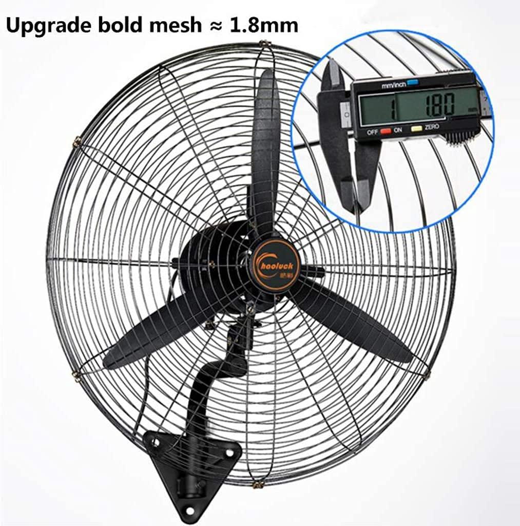 Scpantkend Household Wall Mount Fan Industrial Wall Fan Electric Fan -55cm/68cm/78cm, Plastic-Steel Leaf Wall Fan, 3m Power Cord, Strong Wind Moving Head Fan