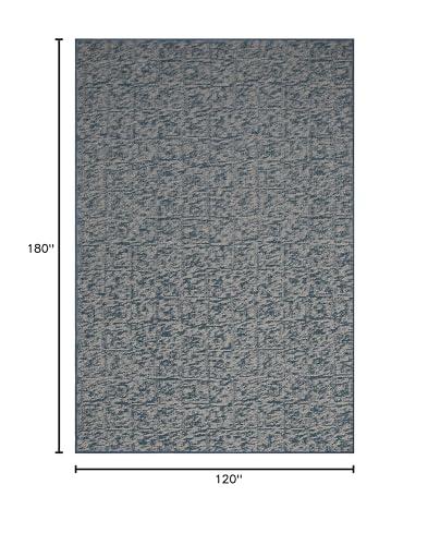Ambient Rugs Ambient Rugs Indoor - Outdoor Carpet Custom Size Area Rugs - Blue 10' x 15'