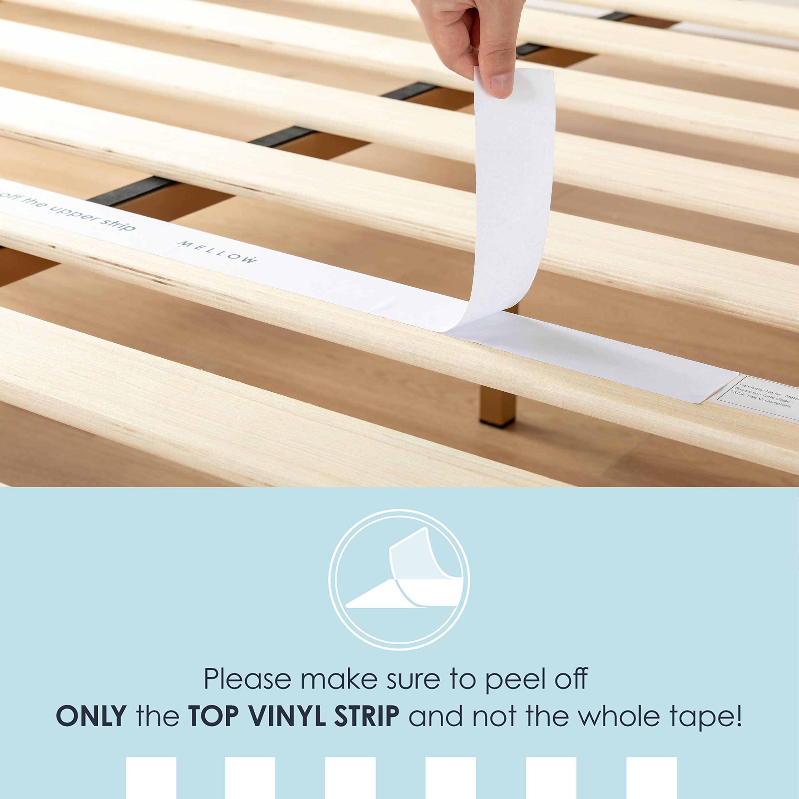 Mellow Mellow Naturalista Classic - 12 Inch Solid Wood Platform Bed with Wooden Slats, No Box Spring Needed, Easy Assembly, Full, Natural Pine