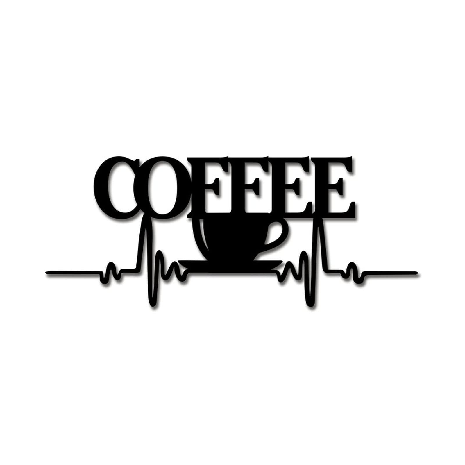 Generic Coffee Sign, Coffee Word Sign Coffee Letter Wall Sign Metal Letter Home Wall Art Coffee, Metal Coffee Wall Art for Coffee Bar Home Office Kitchen 20in, Shipped from US