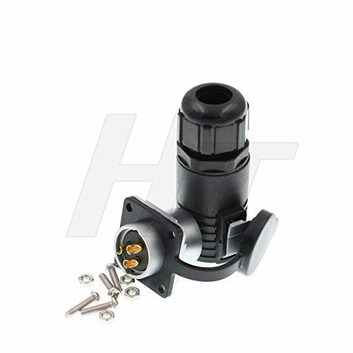 HangTon Connect HangTon LP20 3 Pin 30 Amp Power Connector Female Cable Plug Panel Male Socket Waterproof Electrical Gold Plated Connector