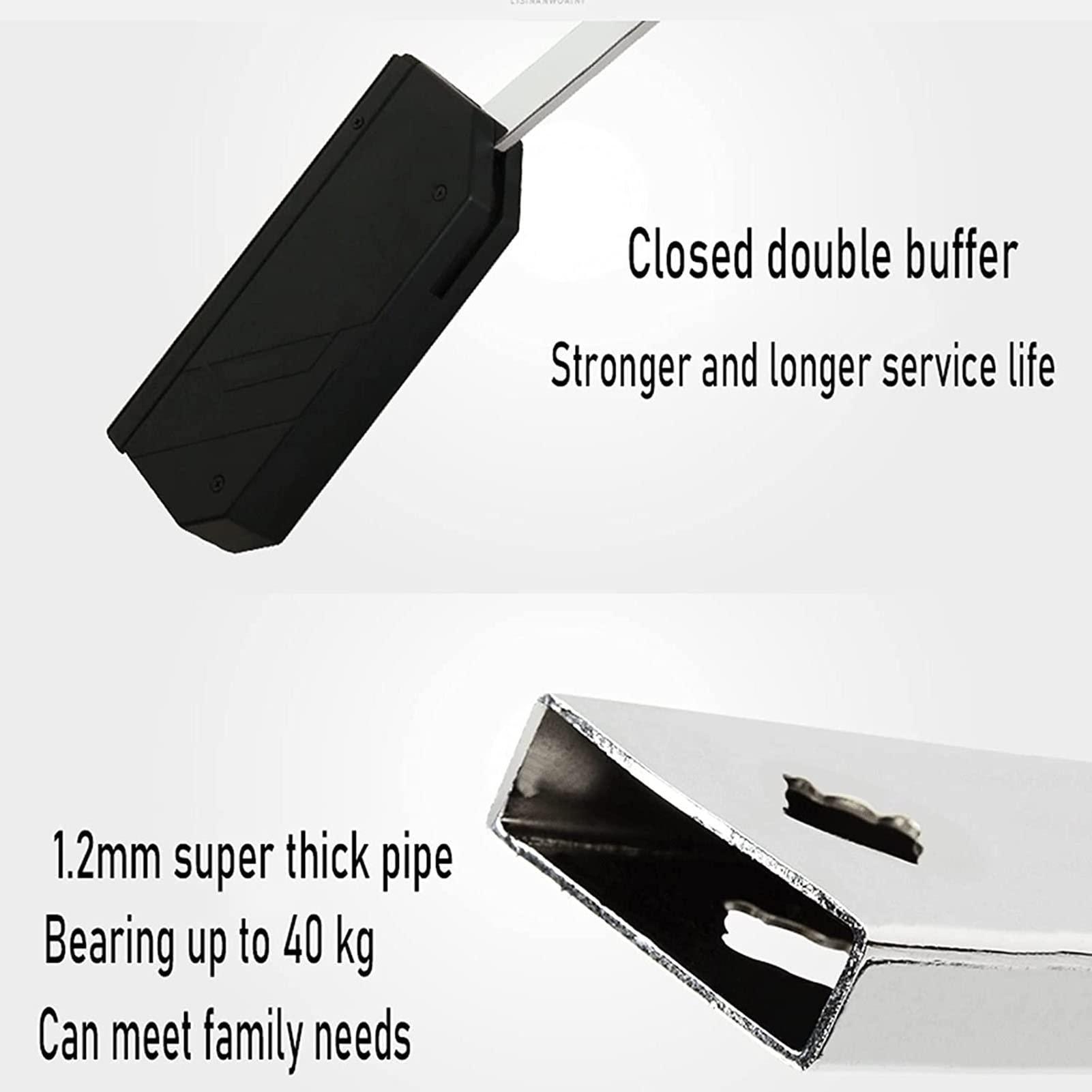 SOBS SOBS Pull Down Closet Rod Rail, Liftable Clothes Hanger Dormitory Clothes Bar Closet Pole Clothing Finishing Rack, Adjustable Width Wall Mounting Industrial Wall Frame, 16-59 in