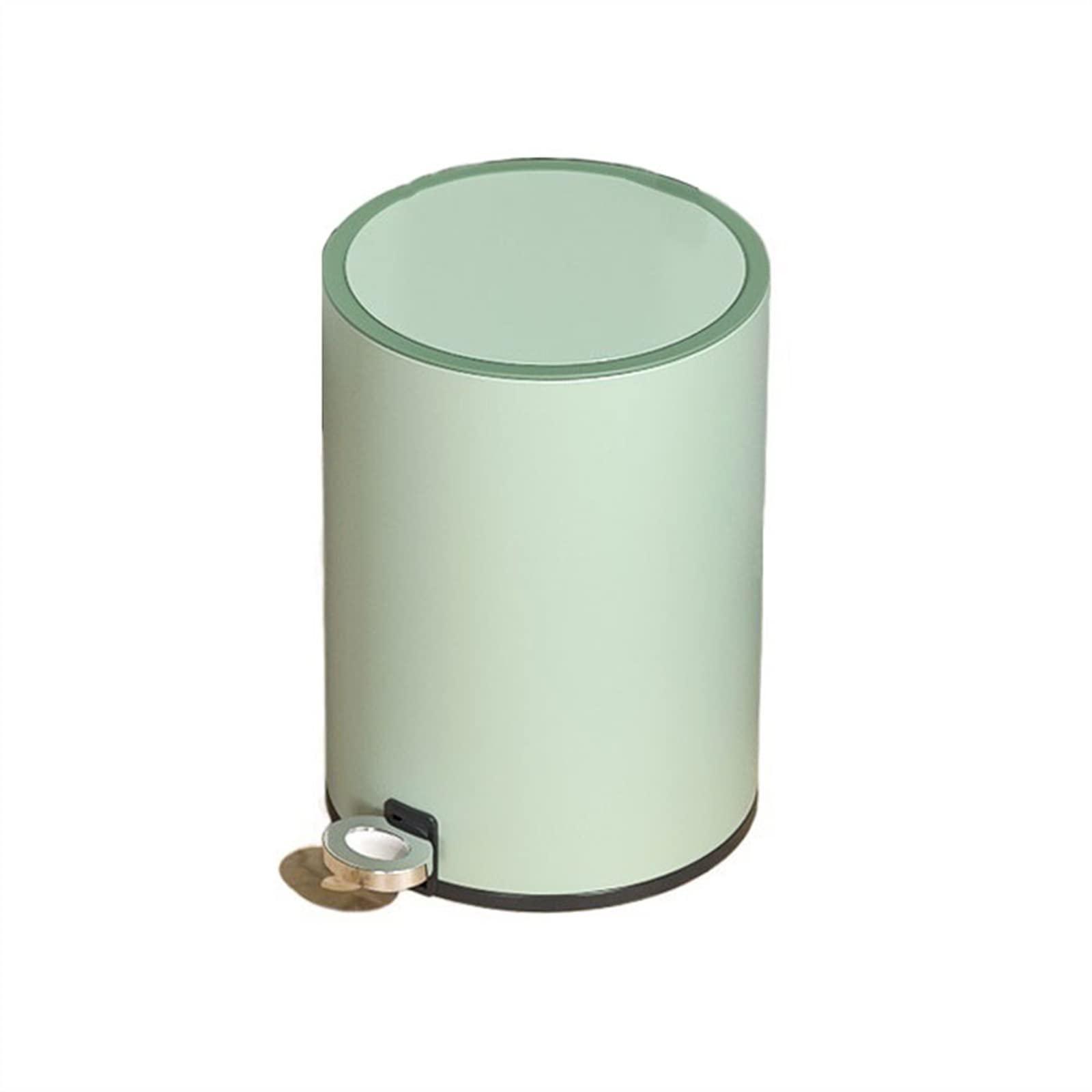 luckxuan luckxuan Trash Can Kitchen/Garbage Can 6L/9L Foot-Operated Trash Can Bedroom Living Room Kitchen with Lid Garbage Storage Bucket Simple and Stylish Garbage Basket Wastebasket for Office (Size : 9L)