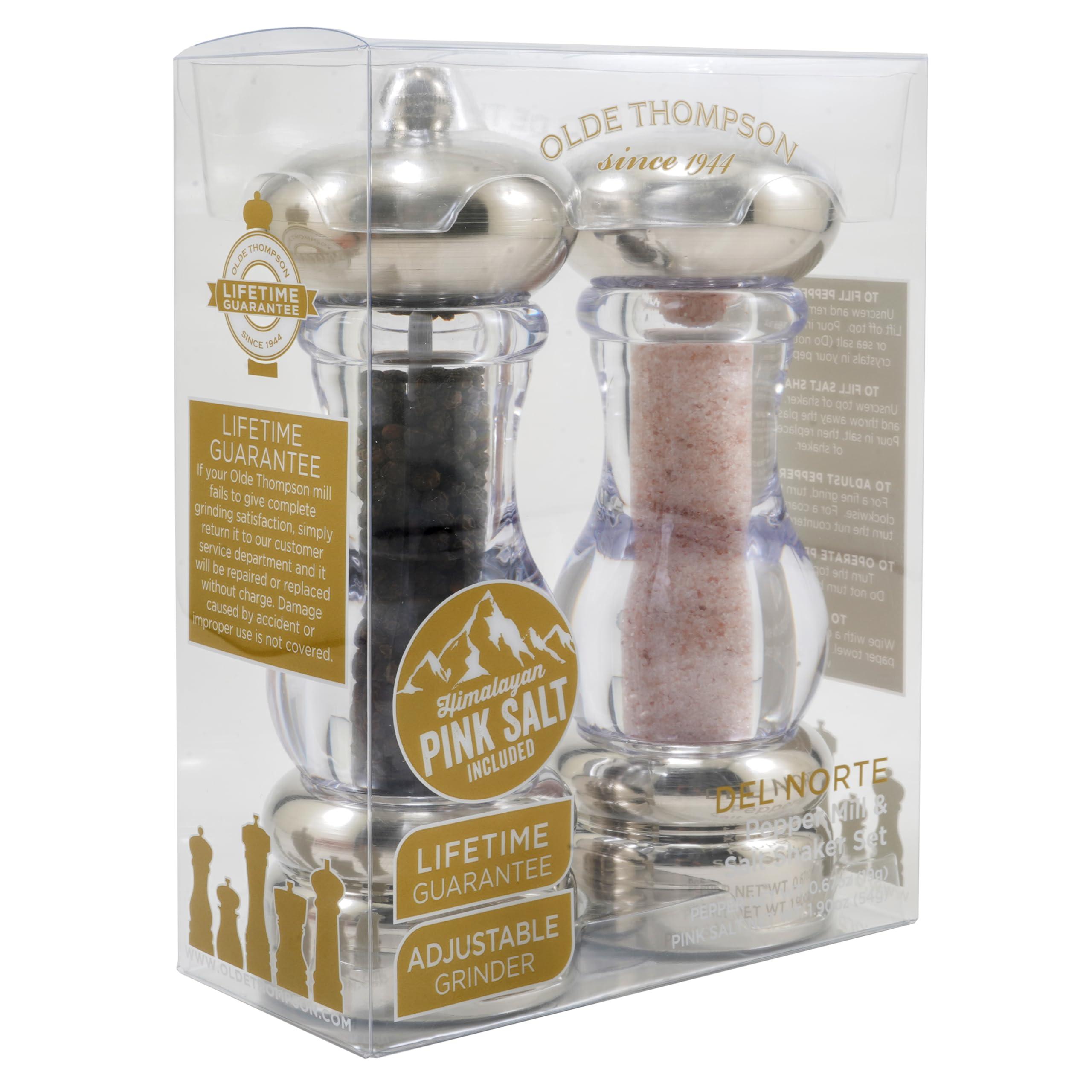 Olde Thompson Olde Thompson Del Norte Pink Salt Pepper Mill and Salt