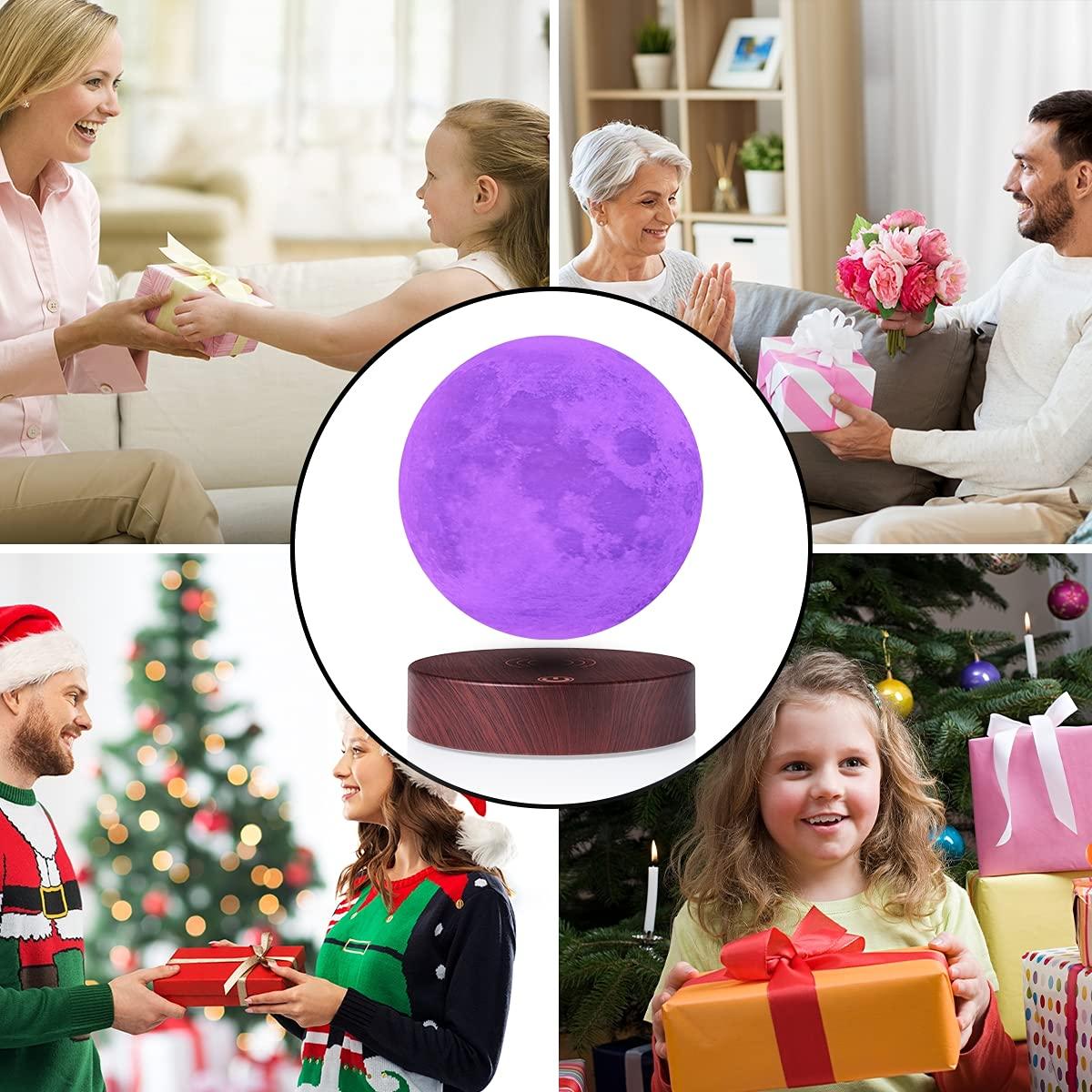 VGAzer VGAzer Levitating Moon Lamp -3D Floating Night Lamp with Remote Control 16 Colors Night Light,Christmas Gift for Baby, Children, Girls, Boys