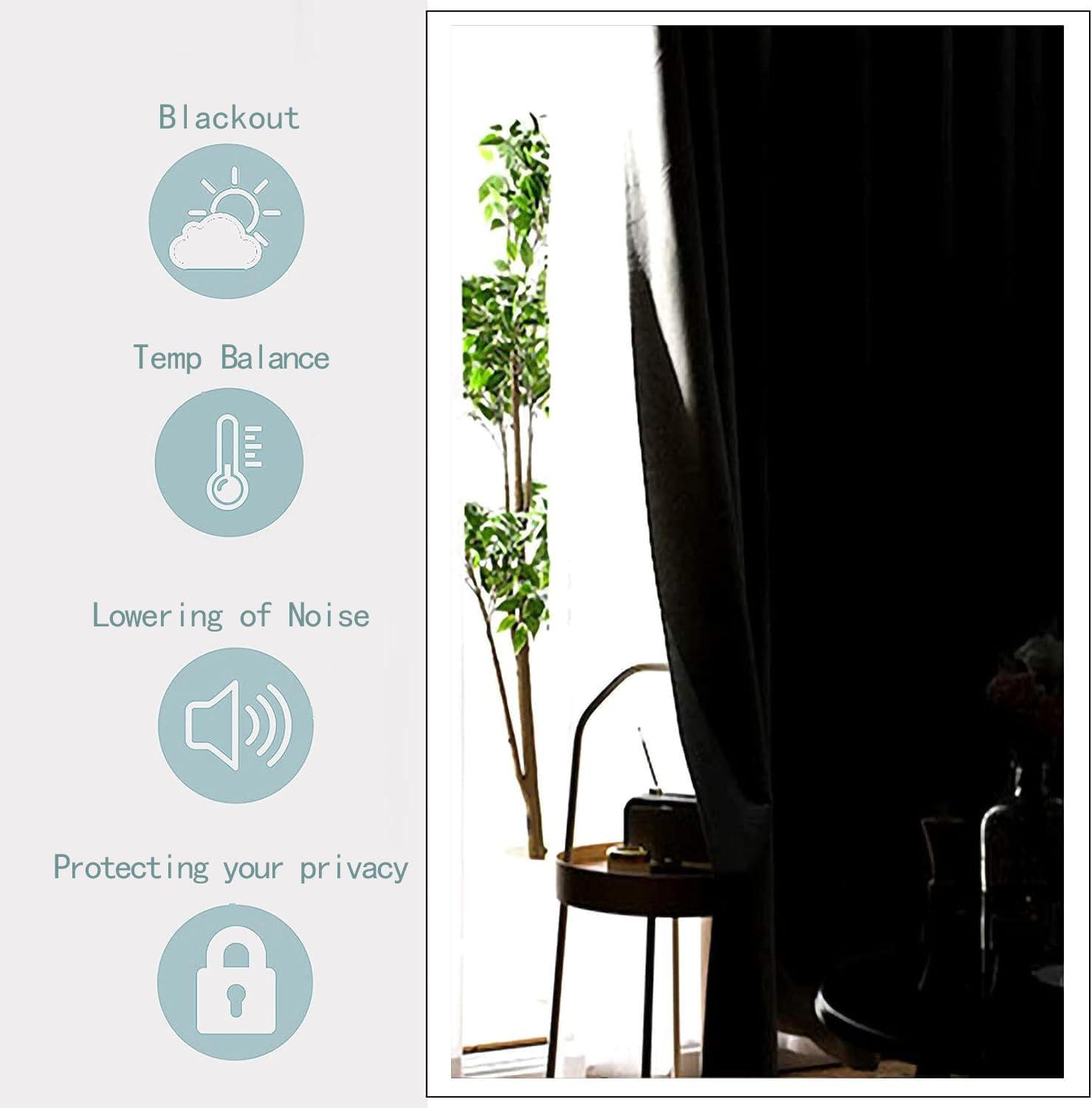 KUMENE Circular Pattern Curtains, Medieval Geometry Stripe Blackout Curtain, Sound Proof Curtains Energy Saving and Noise Reduction, Room Darkening Privacy Enhancing for Bedroom, Living Room-104" H x 63" W