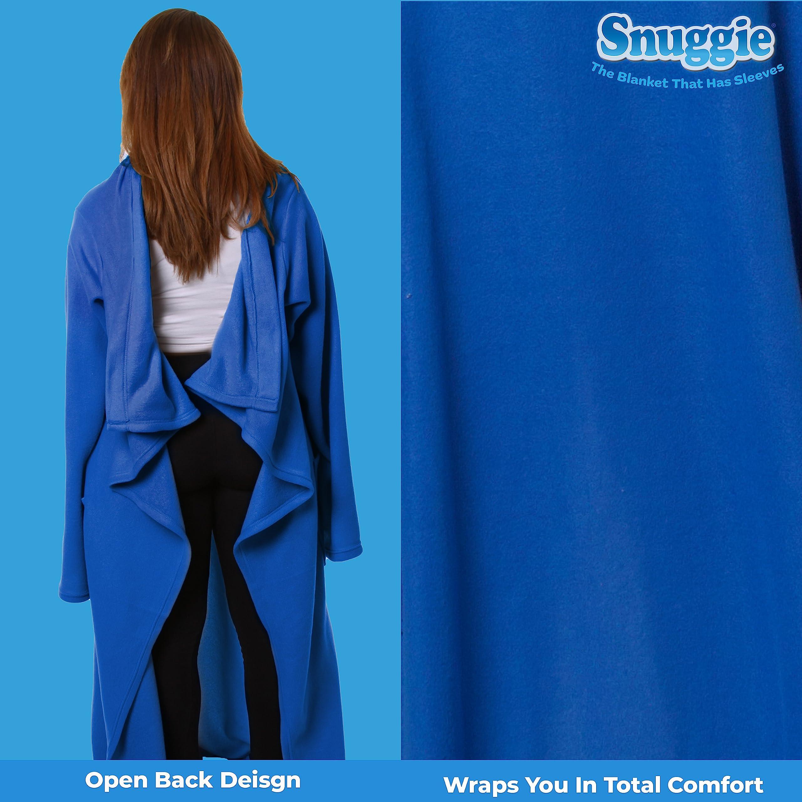 Snuggie Snuggie The Original Wearable Blanket with Sleeves for Adults| Functional Warm Cozy Super Soft Fleece| As Seen on TV Blue
