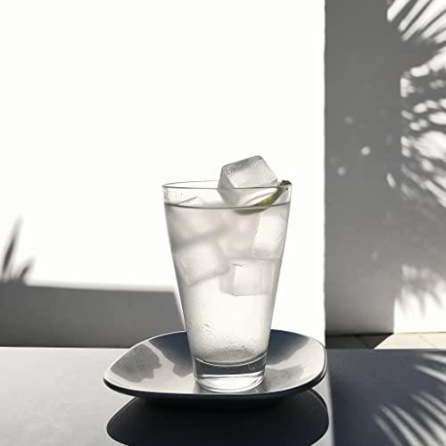 glacio Glacio Small Ice Cube Silicone Trays with Lids - BPA-Free, Flexible Ice Molds for Cocktails and Beverages - Set of 2