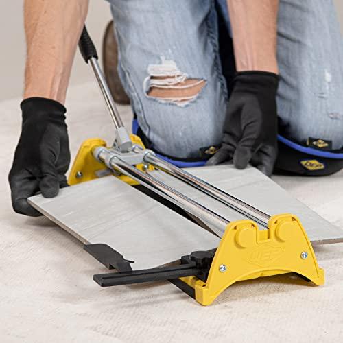 ROBERTS QEP Tile Cutter, 1/2 in Cap, 14 in, Yellow