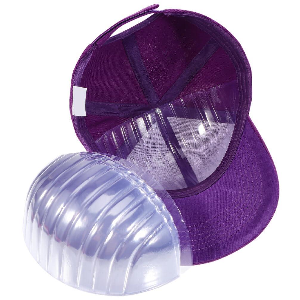 VOSAREA VOSAREA Baseball Caps Inserts Shapers 20pcs Plastic Clear Reusable Hats Liner Cap Fitter Inserts Support Half Hats Stay Brace Cap Form Inflatable Hats Holder Wig Shaper