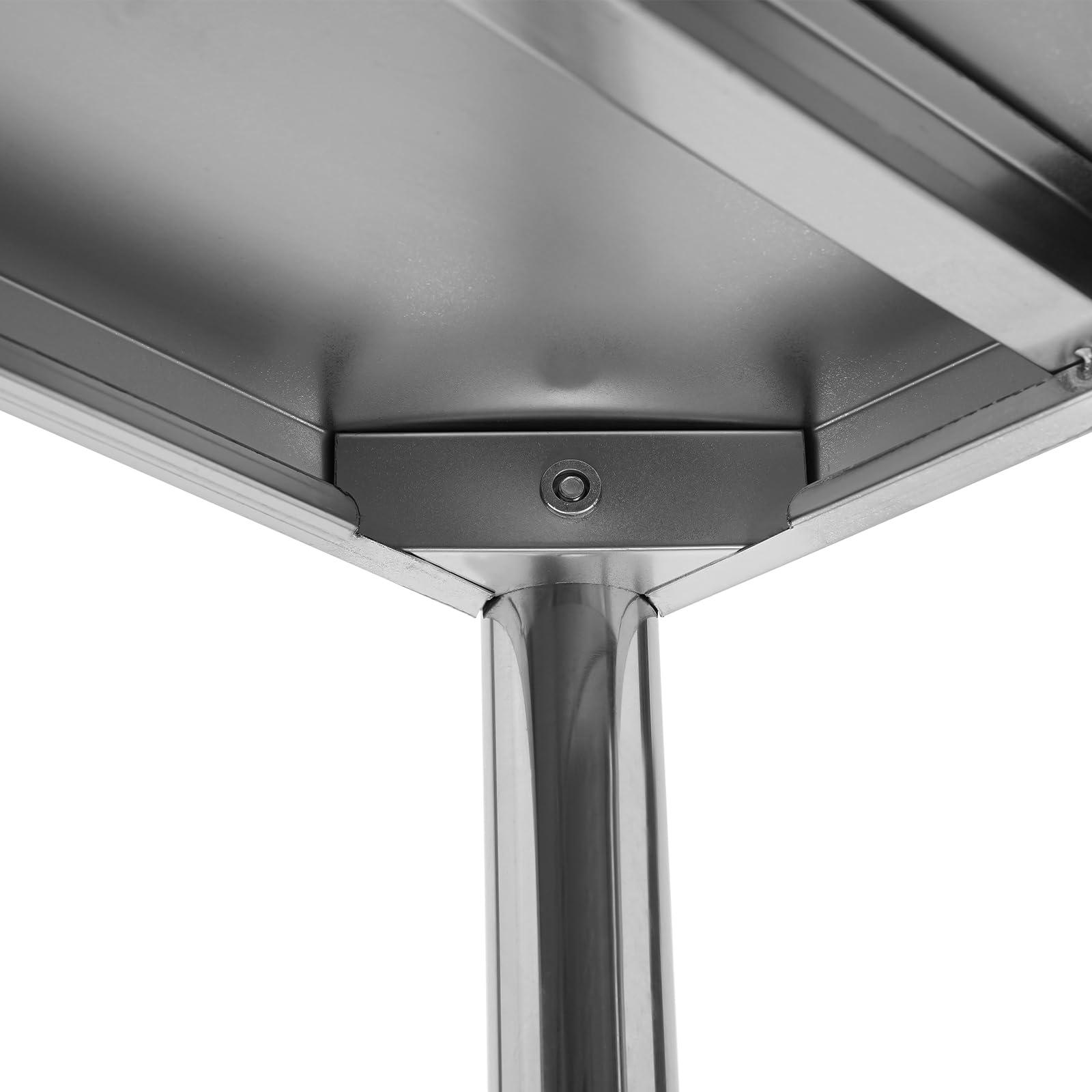 Hanmorfarbi Hanmorfarbi Metal Shelving Heavy Duty Storage Shelves Stainless Steel Storage Racks and Shelving,2 Tier Shelving Units and Storage,176lbs Bakers Rack with Storage,Adjustable Height (12 * 71 * 24in)