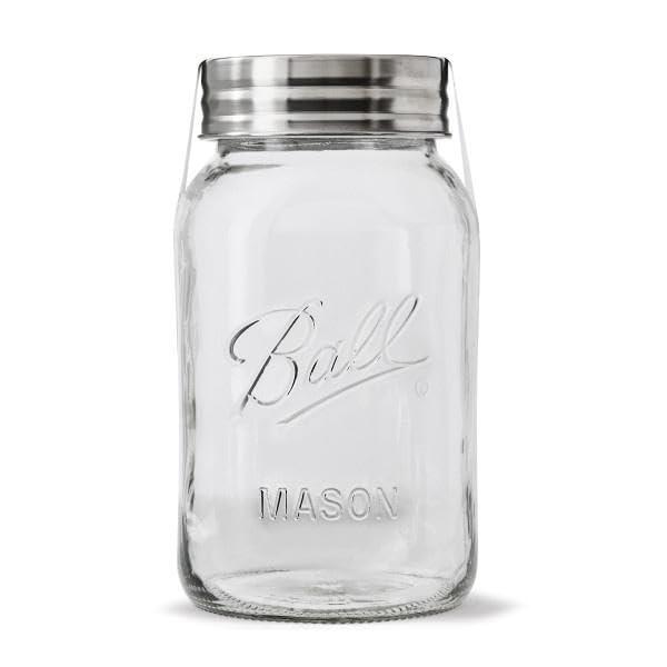 Ball Ball Regular Mouth 32-Ounces Mason Jar with Lids and Bands, Clear,(Pack Of 2)