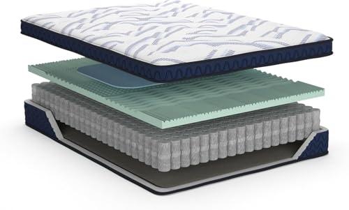 Signature Design by Ashley Signature Design by Ashley Full Size Stack 12 Inch Hybrid Medium Plush Cooling Gel Infused Memory Foam Mattress for Pressure Relief