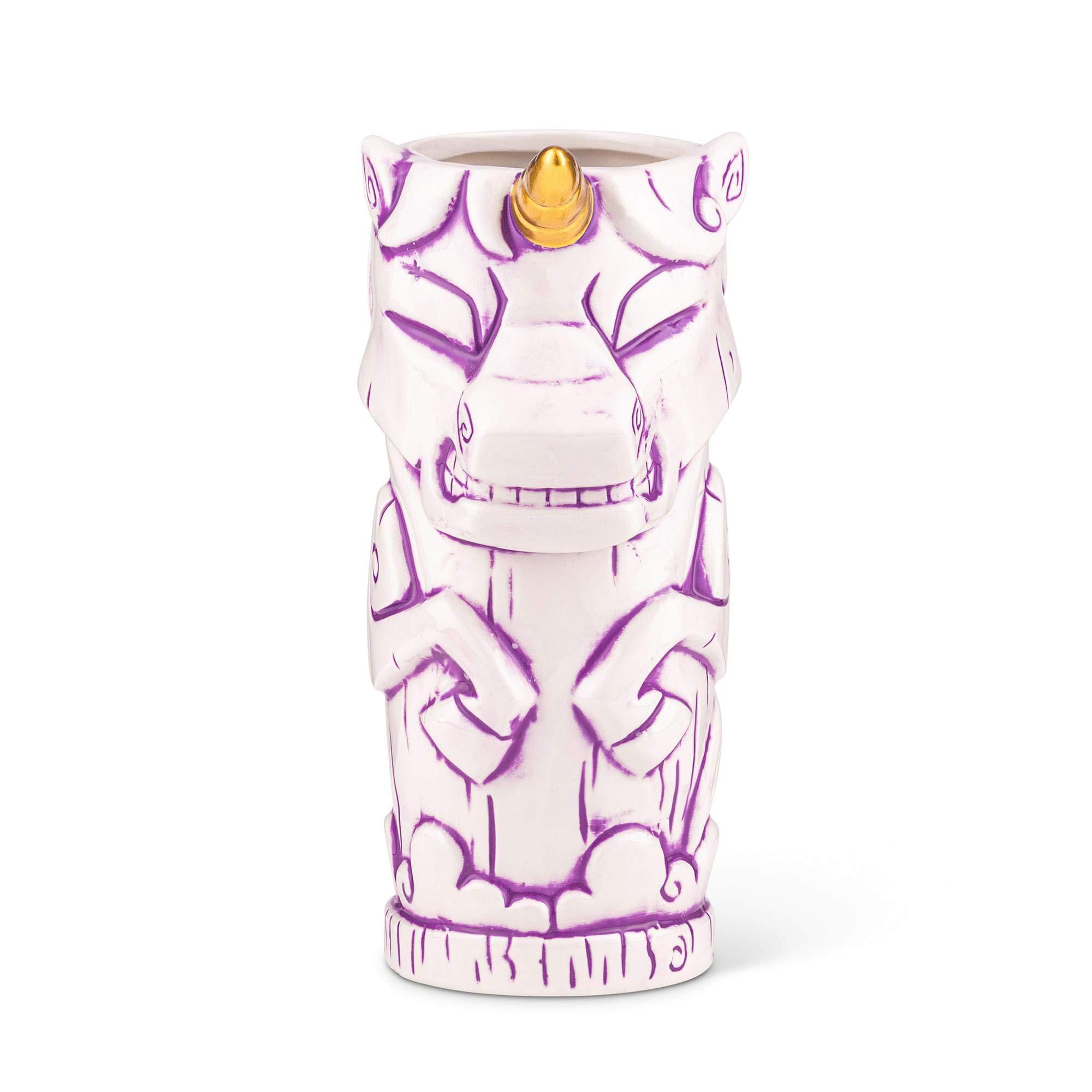 Geeki Tikis Geeki Tikis White Unicorn Fantasy Mug | Official Geeki Tikis Fantasy Series Ceramic Tiki Style Cup | Holds 19 Ounces