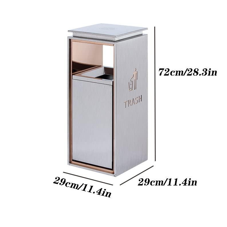 BONAD Kitchen Garbage Can Large-Capacity Trash Cans, Hotel Lobby, Shopping Malls, Vertical Trash Cans, Elevators, Outdoor Peel Boxes, Trash Cans Wastebasket