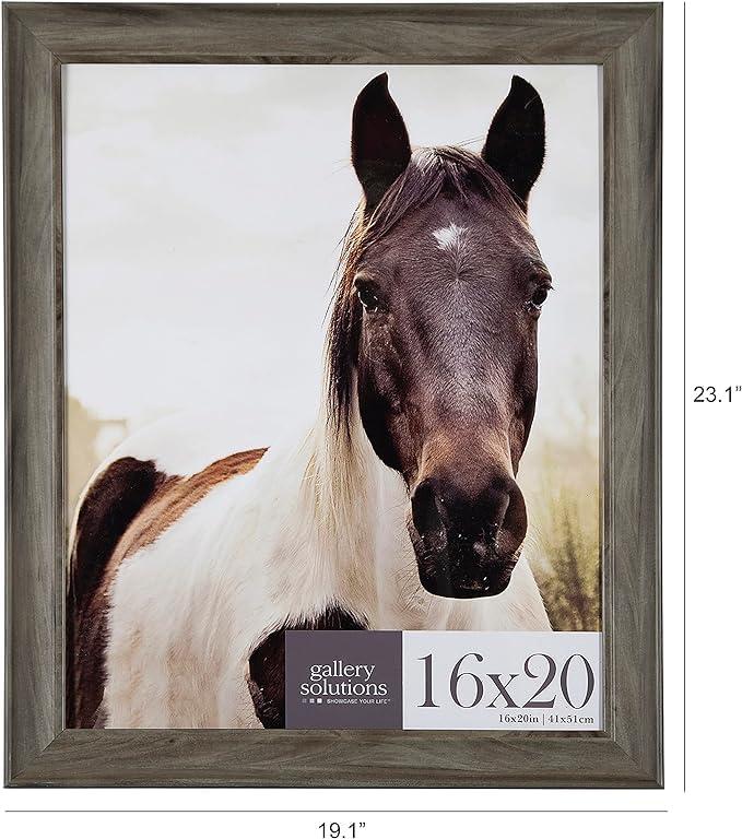 Gallery Solutions Gallery Solutions - 16\"x20\" - Greywash Large Wall Frame - Stylish and Versatile Solution - Favorite Photo or Artwork - Rectangular - Single Picture Frame