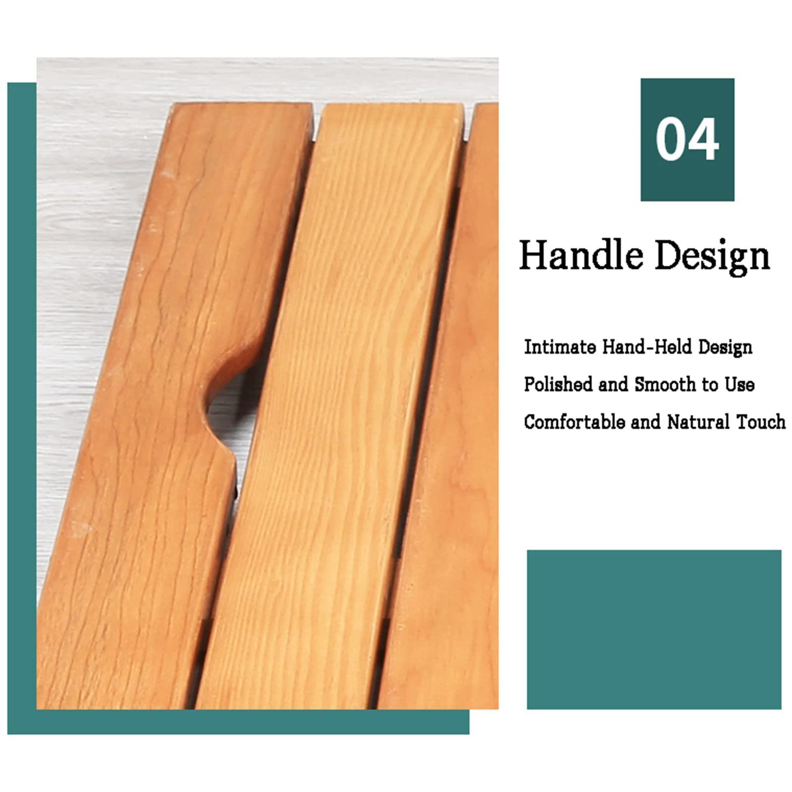 SUNMME Bamboo Bath Mat,Bamboo Duckboard Bath Mat,Bamboo Bath Mats for Bathroom,Non Slip, Wood Bathmat for Shower, Tub and Sauna,Luxury Spa Mat, Wooden Mat,Customizable,80x100cm/31x39in