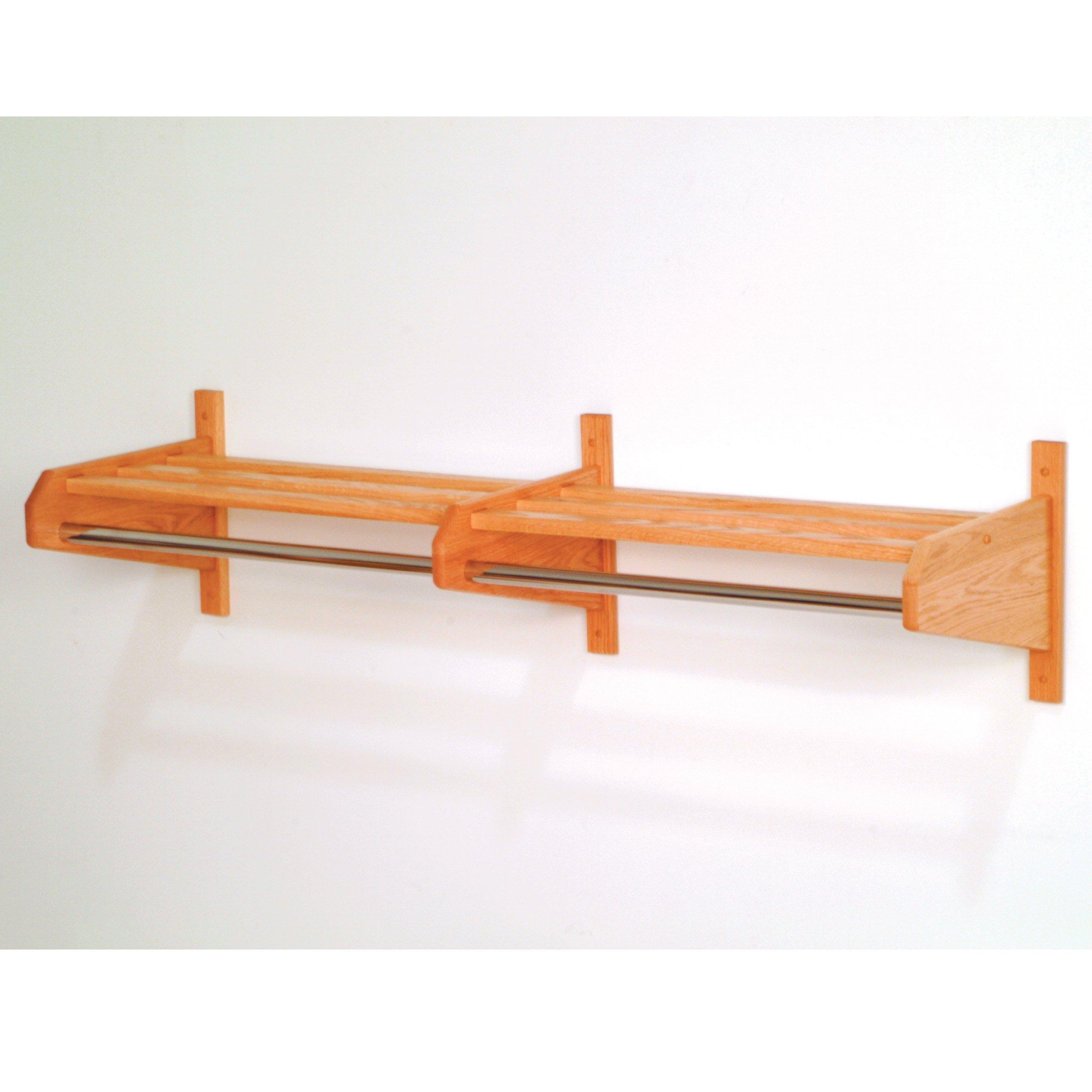 FixtureDisplays FixtureDisplays? 48" Oak Coat & Hat Rack 104082