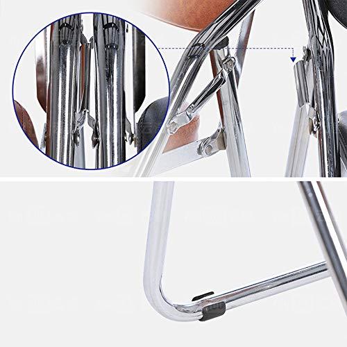 LINSANK LINSANK Furniture Folding Chairs Double Support Folding Chair Can Be Easily Used School Office Bedroom/Brown/53X46X86Cm