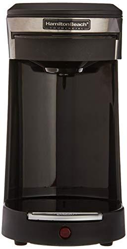 Hamilton Beach Hamilton Beach Commercial Deluxe Coffeemaker-Black/Stainless Steel Single Hospitality 3-Minute Brew Time, Stainless Steel/Black-1030390, 1 Cup Coffee Pod Brewer