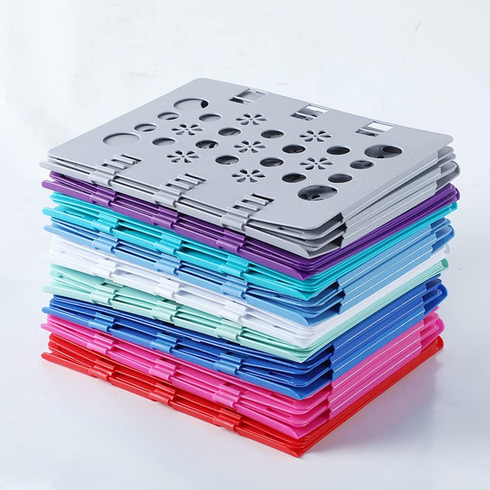 TopHomer TopHomer t Shirt Folder Clothes Folding Board Plastic Laundry Folder Home Storage Tool for Adults and Children 11.42 * 8.66 * 1.96 inches (Red)