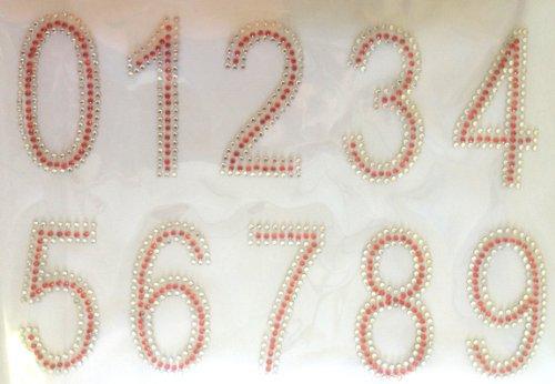 Dingword hot fix rhinestone motif,RHINESTONE IRON HEAT TRANSFER CAPITAL ALPHABET LETTERS and Numbers (3 INCH number RED)