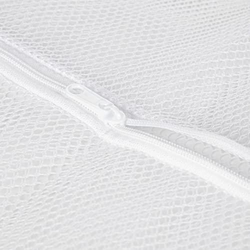 Compactor Compactor Large Zipped Laundry Bags for Washing Machines, 60 x 60cm, White