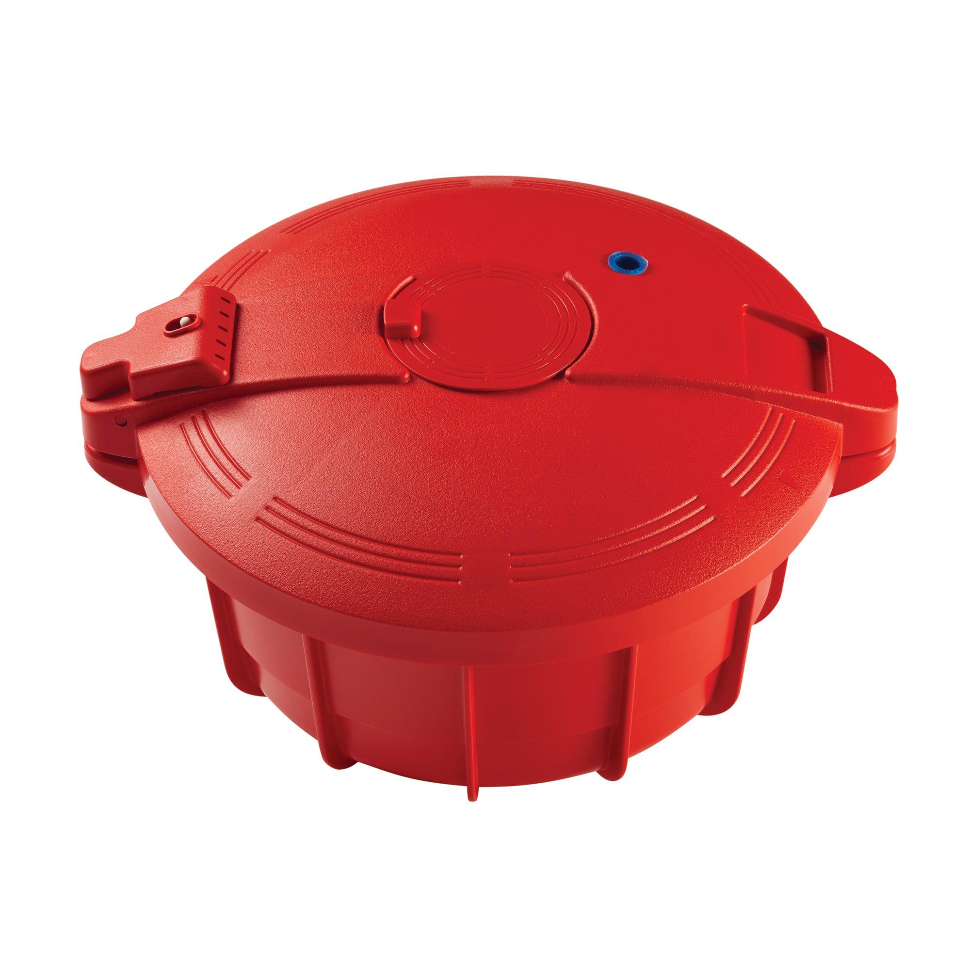 SilverStone SilverStone 51388 Microwave BPA Free Microwave Pressure Cooker - 3.4 Quart, Red