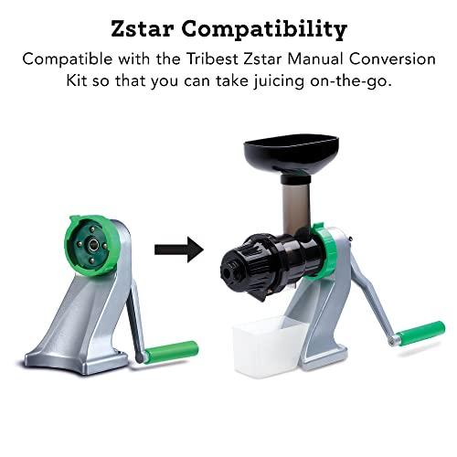 Tribest Tribest Solostar SS-4200-B Horizontal Slow Masticating Juicer, Single Auger Cold Press Juicer & Juice Extractor, White