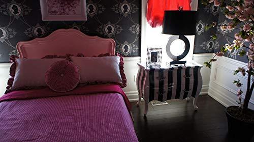 Decor Grates Decor Grates AJH412-NKL Oriental Floor Register, 4x12 Inches, Brushed Nickel