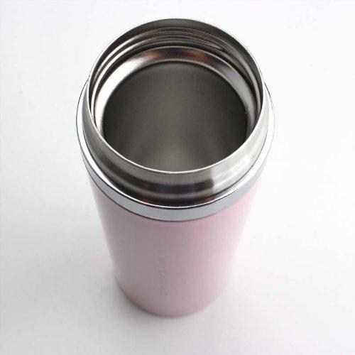 ?????(PEARL METAL) Pearl Metal H-6930 Water Bottle, 10.1 fl oz (300 ml), Direct Drinking Stainless Steel Mug, Pure Pink, Premium My Cafe Slim Direct