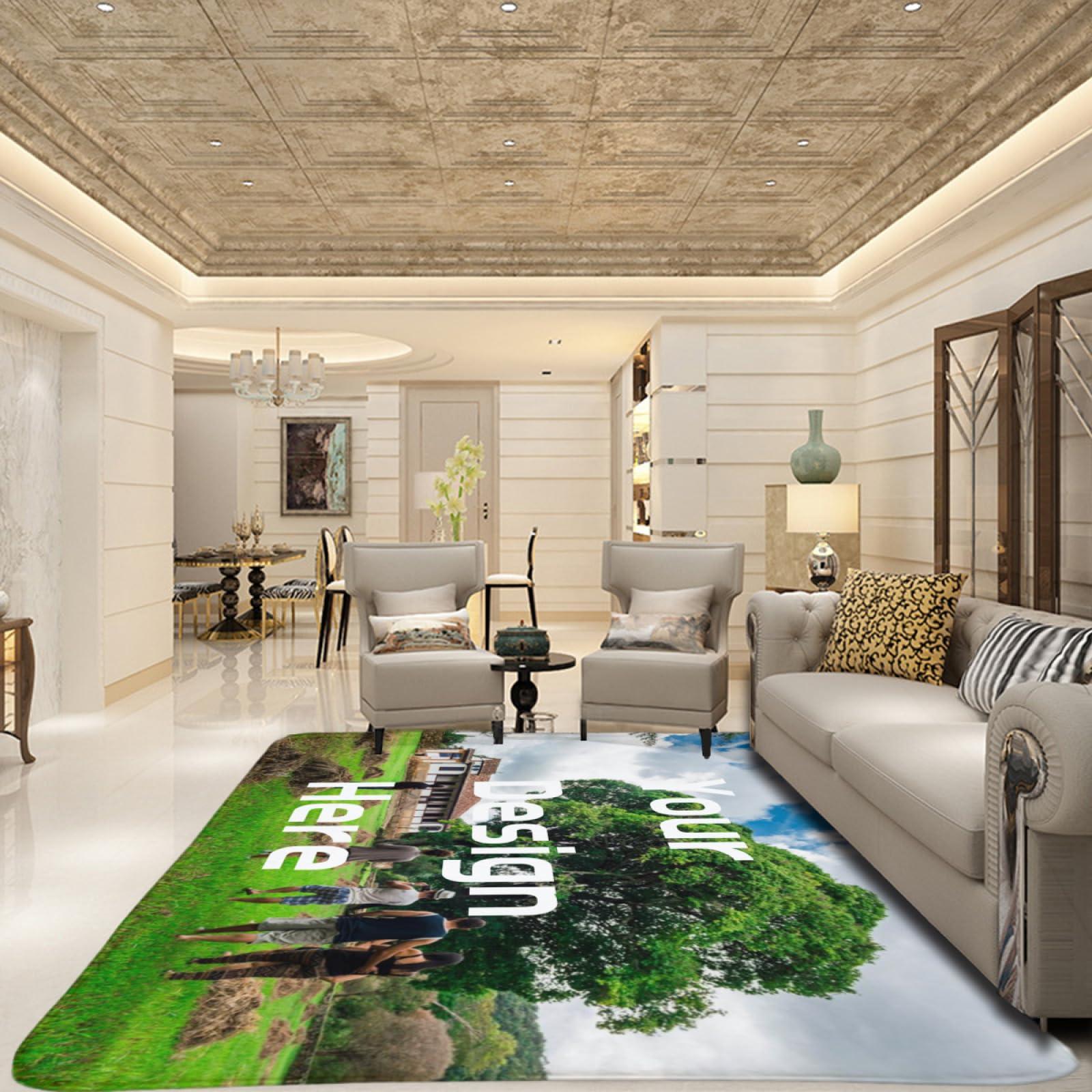 HomeLoft Basics Personalized Decorative Rugs Custom Rugs Customize with Your Own Images Modern Home Decor Rugs Area Rugs - 48x72 in