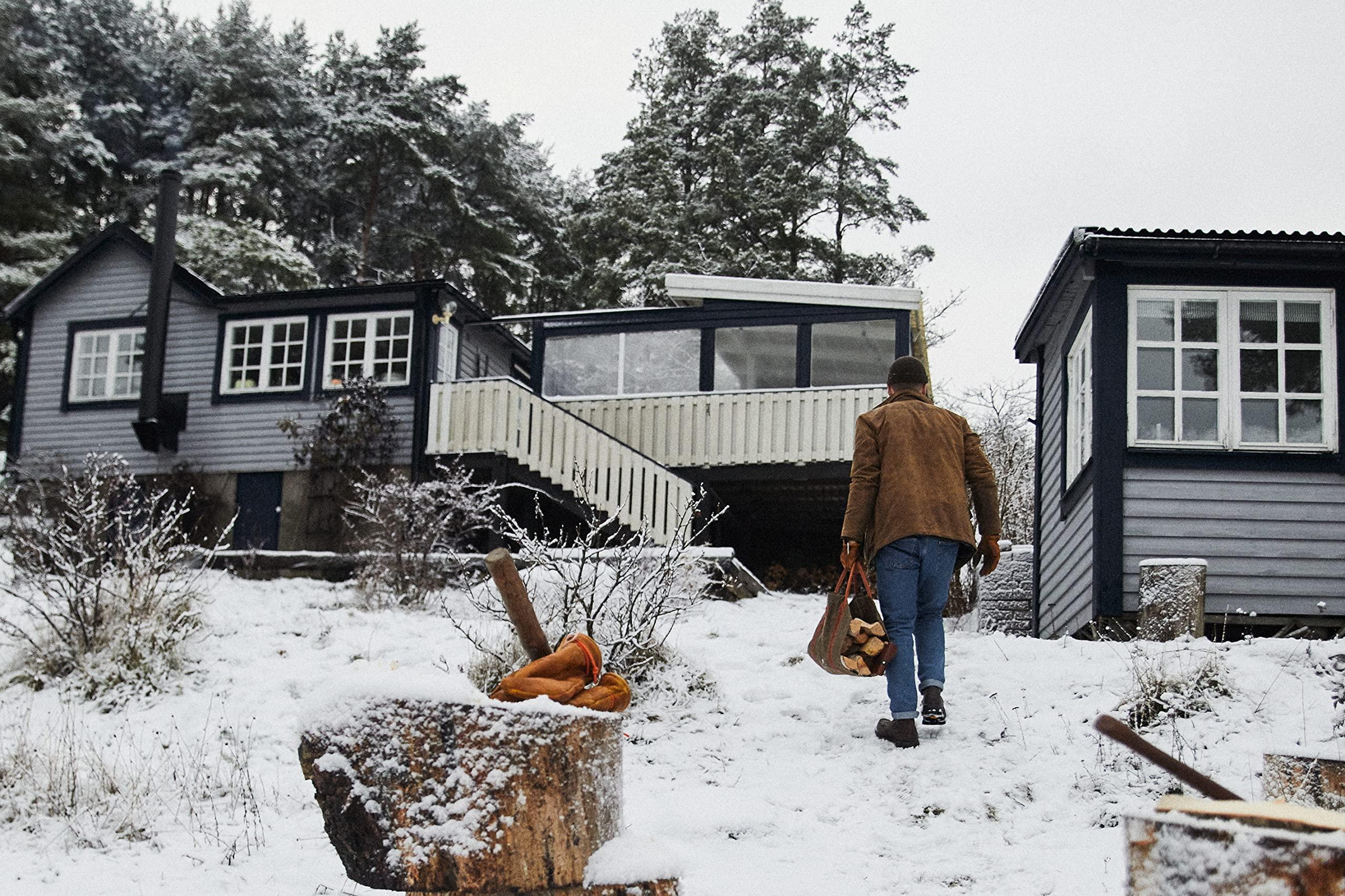 1844 Helko Werk Germany 1844 Helko Werk Germany Frontier Collection Canvas Log Carrier - Firewood Holders and Bags for Fireplace Logs - Made in USA (Log Carrier Olive) #8755O