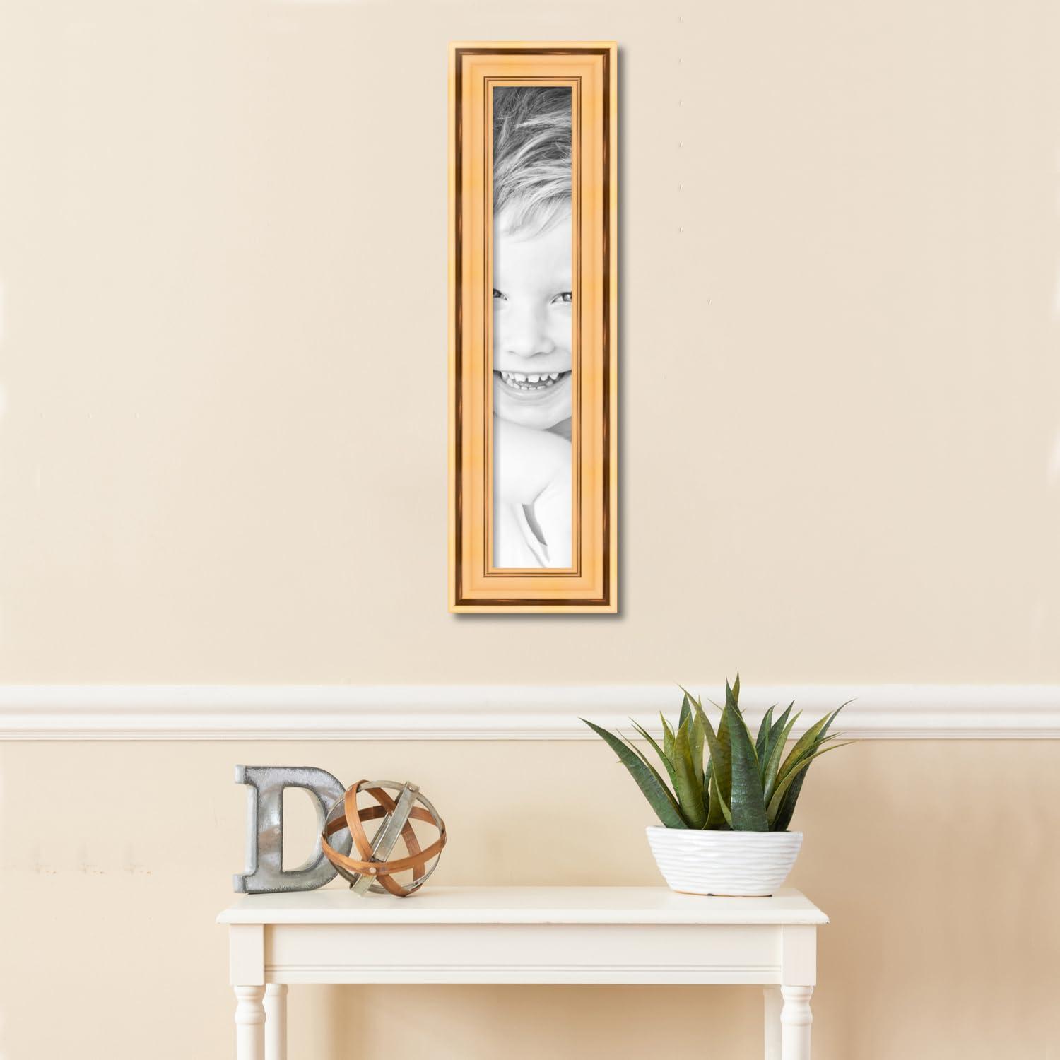 ArtToFrames ArtToFrames 5x28 Inch Multi Picture Frame, This 2.60 Inch Custom Wood Poster Frame is Other - Comes with Economy Acrylic and Corrugated Backing (2WOMMD419270-5x28)