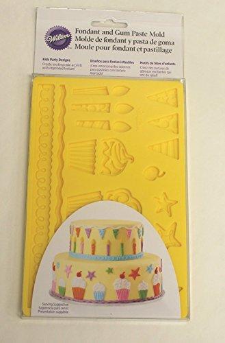Wilton Wilton Fondant and Gum Paste Silicone Mold, Kids Party