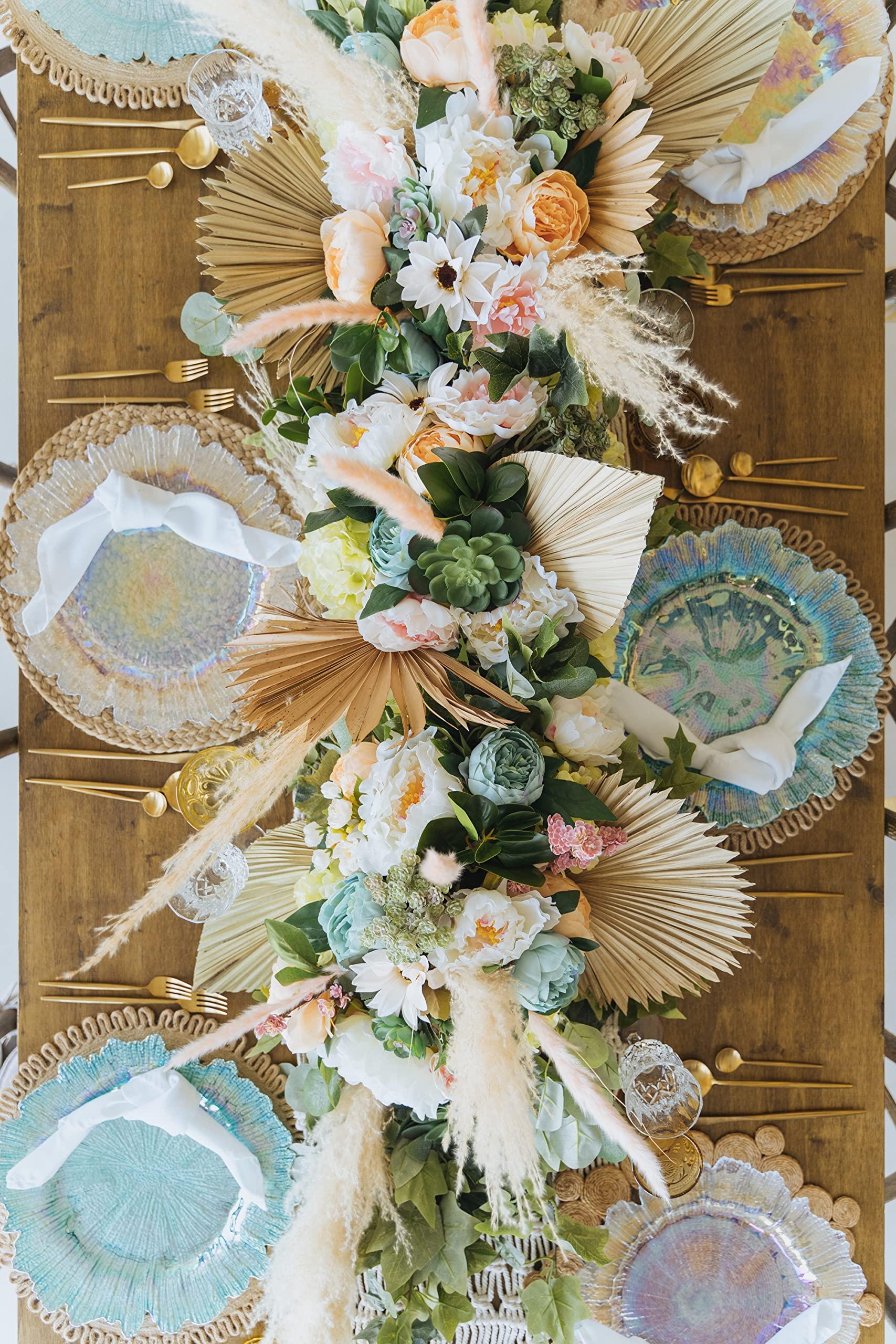 Simply Elegant Simply Elegant Antique Look Plastic Charger Plate | Service Plate for Parties, Dinner, Weddings, Quinceaneras and Events | 13 inch Diameter | Mustard- Gloss Finish | Set of 12