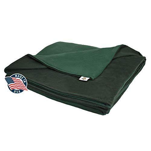 SENSORY GOODS SENSORY GOODS Adult Large Weighted Blanket MADE in AMERICA- 16lb Heavy Pressure - Forest Green - Fleece/Flannel (72\'\' x 42\'\') Our Weighted Blankets provide Comfort and Relaxation.
