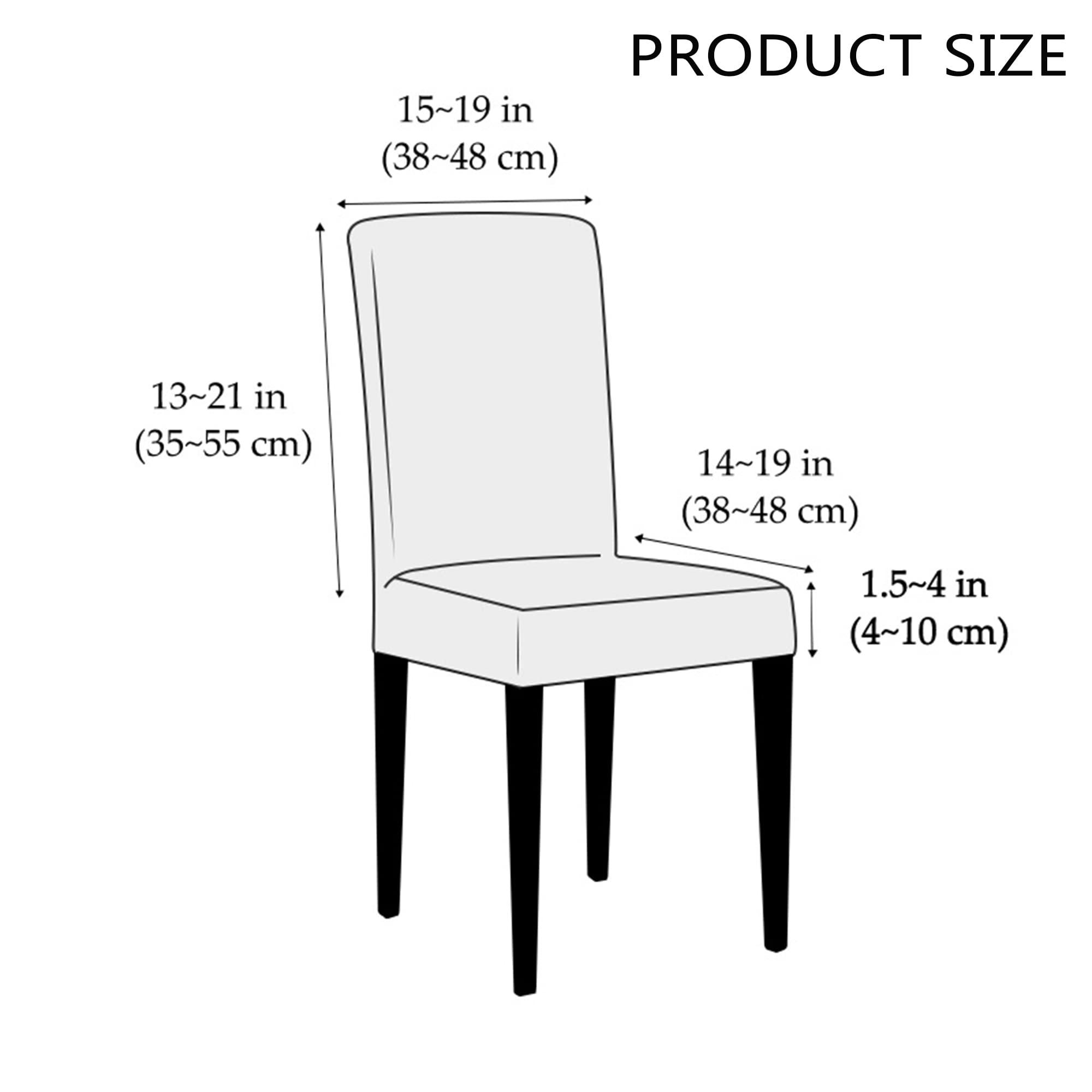 VIKAUL VIKAUL Set of 4 Chair Seat Cover Stretch Jacquard Chair Slipcover Washable Removable Chair Protector Dining Chair Covers for Dining Room Kitchen Banquet Hotel,Green