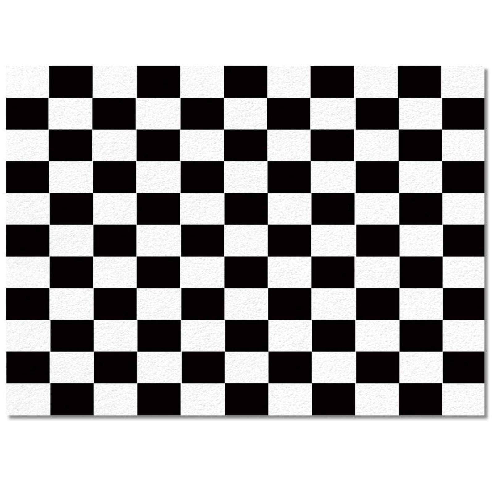 ELLECO Black and White Grid Area Rug, Checkered Flag Racing Rugs Floor Carpet, Indoor Non-Slip Rug for Room Sofa Living Room Mat Bedroom Home Decor Floor Mats 6.6ftx5.3ft