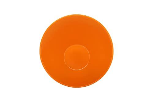 GET G.E.T. B-792-OR/BK Angled Cascading Serving Bowl for Salads, Rice and Dessert, 24 Ounce / 9.25\", Orange/Black, 1 Count (Pack of 1)